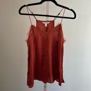 Nine West Orange Spaghetti Strap Blouse